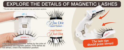Magnetic Eyelashes with Applicator Reusable