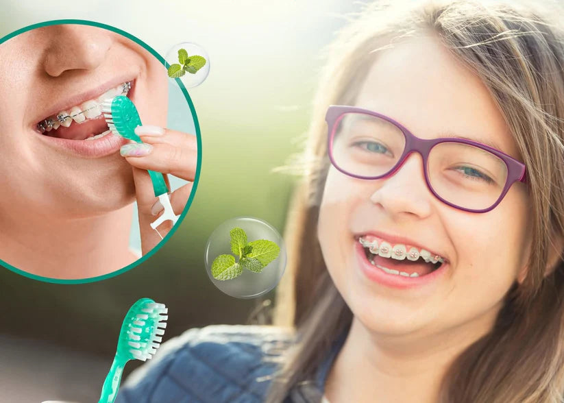 5 in 1 Mini Toothbrush & Floss & Tongue Scraper & Toothpick Set