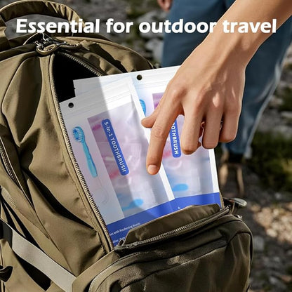 5 in 1 Mini Toothbrush & Floss & Tongue Scraper & Toothpick Set