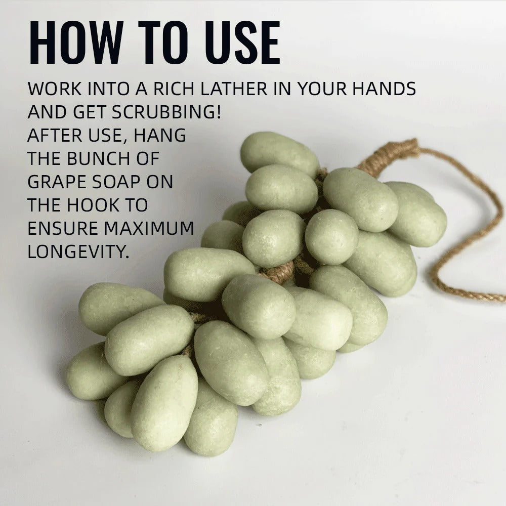 Organic Handmade Grape-Shaped Soap