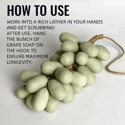 Organic Handmade Grape-Shaped Soap